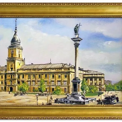 Warszawa - plac zamkowy - 63x84 cm - g03397