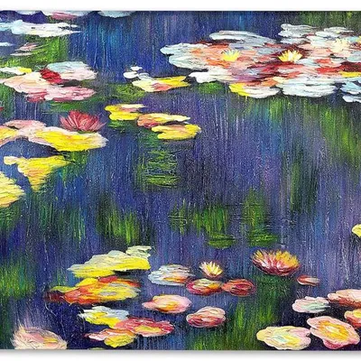 Obraz olejny - impresjoniści - claude monet - lilie wodne - 50x70 cm - g104598