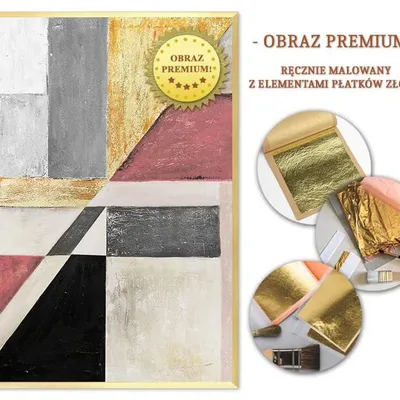 Obraz olejny - abstrakcyjne - 63x93 cm - g106524