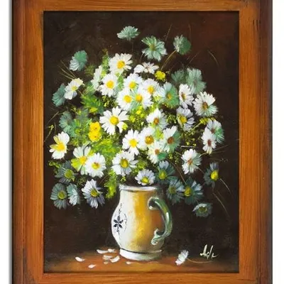 Inne - margaretki - 40x50 cm - g16348