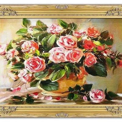 Róże - kwiaty od arka - 75x105 cm - g04378