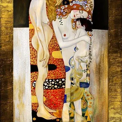 Gustav klimt - trzy okresy z życia kobiety - 75x105 cm - g15303