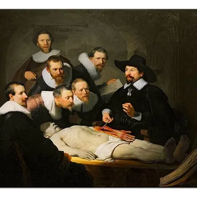 Rembrandt van rijn - lekcja anatomii doktora tulpa - 50x70 cm - g93408