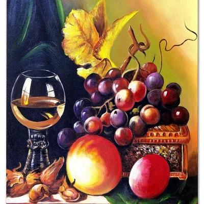 Obraz olejny - martwa natura tradycyjna - 80x120 cm - g119132