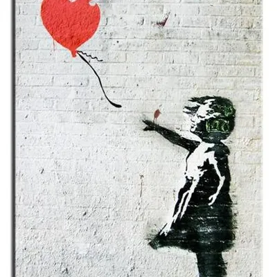 Banksy - dziewczynka z balonikiem - 60x90 cm - g92691