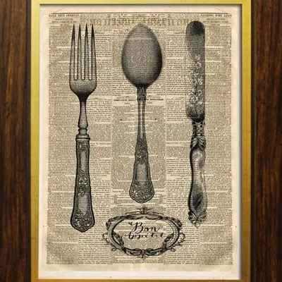 Retro - srebra po babci zofii - 40x50 cm - g93074