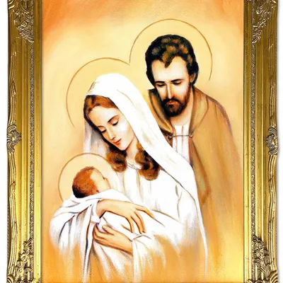 Obraz olejny - religijne - święta rodzina - 64x84 cm - g105093
