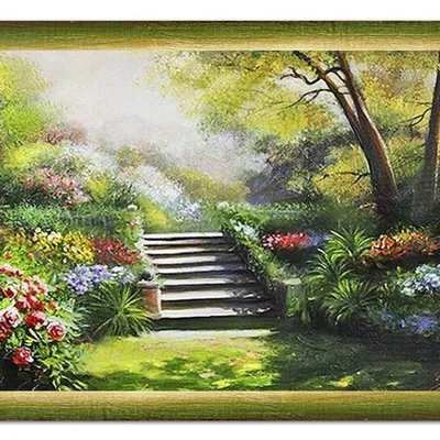 Architektura - w parku - 73x103 cm - g04025