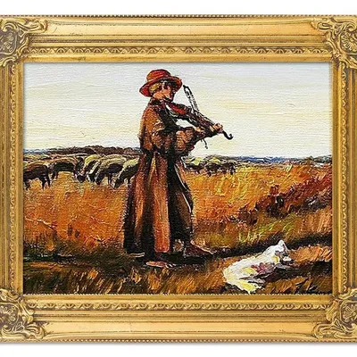 Józef chełmoński - owczarek - 40x50 cm - g03931
