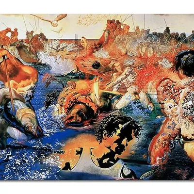 Obraz drukowany - salvador dali - połów tuńczyka - 60x90 cm - g109807