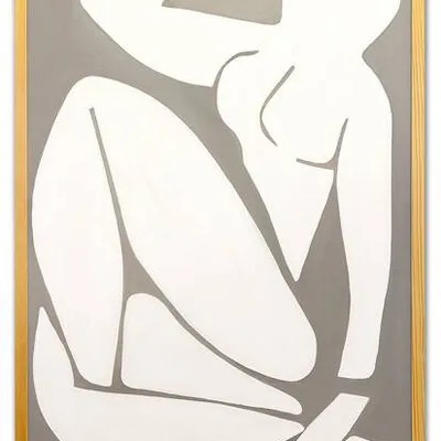 Obraz olejny - wielcy mistrzowie - henri matisse - szaro-beżowy akt - 63x93 cm - g113377