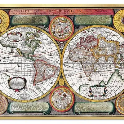 Mapy - renesansowa mapa - 64x84 cm - g92465