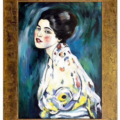 Obraz olejny - gustav klimt - portret kobiety - 67x87 cm - g108944