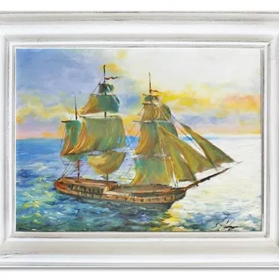 Marynistyka - okręt "laila" - 40x50 cm - g06597