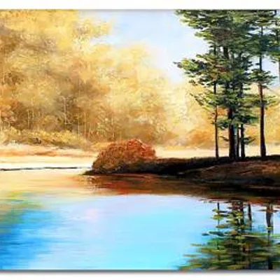 Obraz olejny - pejzaże - 50x150 cm - g118966