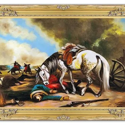 Juliusz kossak - wierny towarzysz - 75x115 cm - g00796