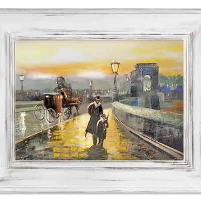 Architektura - powrót o zmierzchu - 76x96 cm - g15883