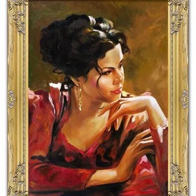 Ludzie - zaintrygowana - 63x84 cm - g16190