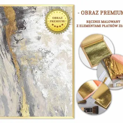 Obraz olejny - abstrakcyjne - 63x93 cm - g107276