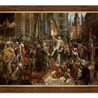 Jan matejko - konstytucja 3 maja 1791 roku - 109x78 cm - g94434