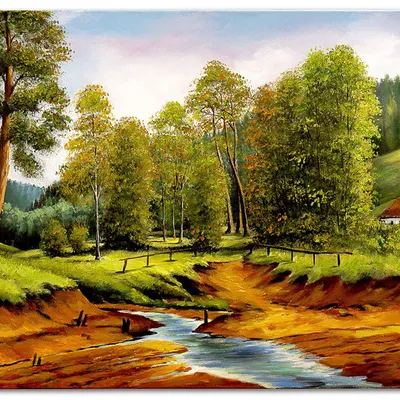 Obraz olejny - pejzaże - 80x120 cm - g119499