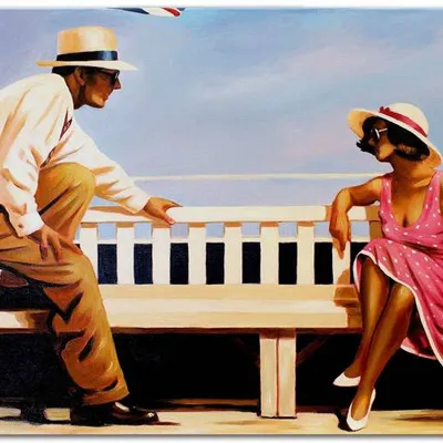 Obraz olejny - jack vettriano - mr cool - 60x90 cm - g118829