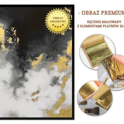 Obraz olejny - abstrakcyjne - 63x93 cm - g107993