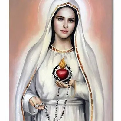 Obraz olejny - religijne - serce maryi - 60x90 cm - g106482