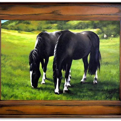 Obraz - konie - 86x116cm - g15530