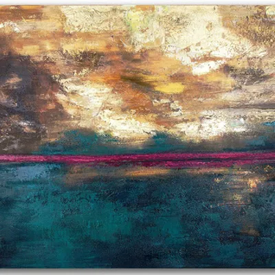 Obraz olejny - abstrakcyjne - 70x150 cm - g118490
