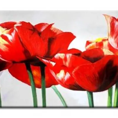 Tulipany - czerwone tulipany - 50x150 cm - g16582