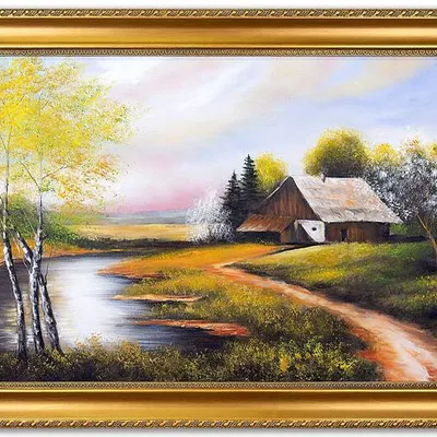 Obraz olejny - pejzaże - 75x105 cm - g107726