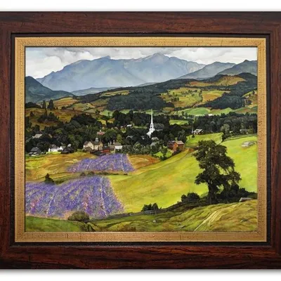 Lawendowe pole - 27x31 cm - g94895