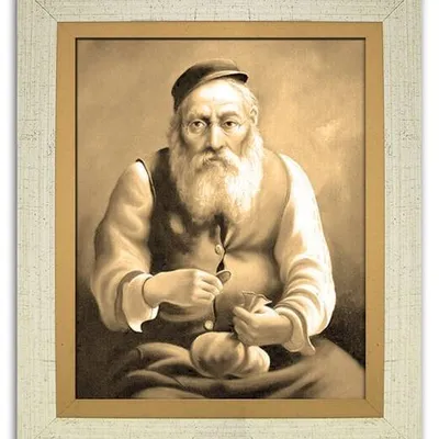 Żyd na szczęście - żyd z sakiewką - 27x31 cm - g94991