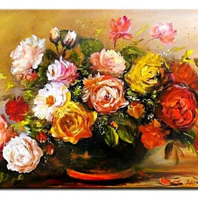 Róże - cud natury - 60x90 cm - g00132