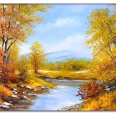 Obraz olejny - pejzaże - 60x90 cm - g119011