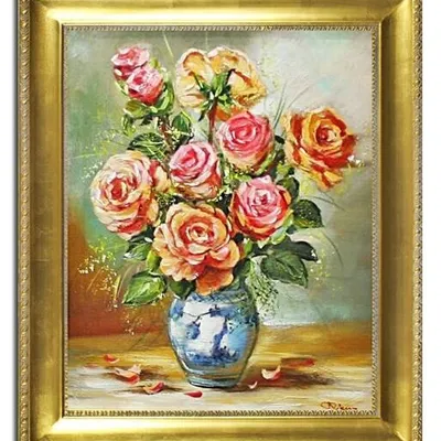 Róże - bukiecik od krzysia - 53x64 cm - g02540