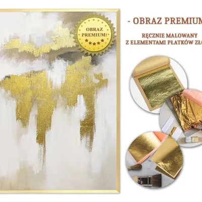 Obraz olejny - abstrakcyjne - 63x93 cm - g107976