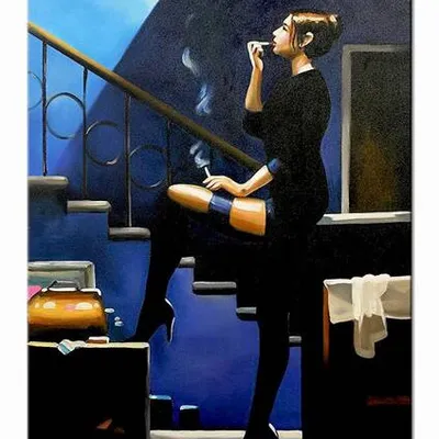 Obraz olejny - jack vettriano - dancer for money - 60x90 cm - g107025