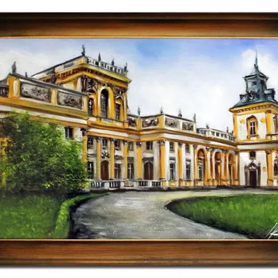 Obraz olejny - warszawa - 75x105 cm - g108045
