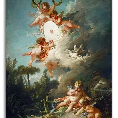 Francois boucher - cel miłości - 60x90 cm - g93802