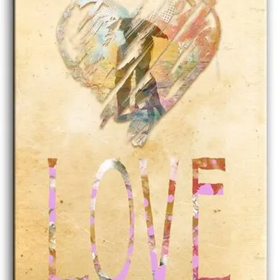 Retro - love - 50x70 cm - g93193