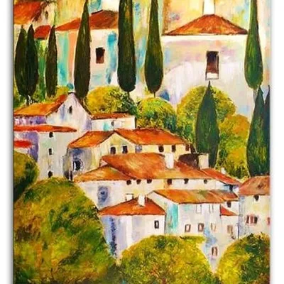 Gustav klimt - domy w unterach - 60x90 cm - g01579