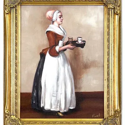 Jean etienne liotard - dziewczyna z czekoladą - 40x50 cm - g03846