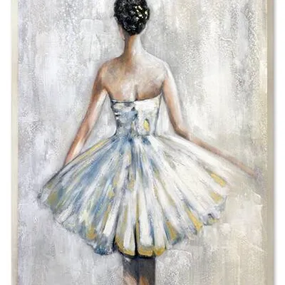 Obraz olejny - baletnice - 63x93 cm - g106514