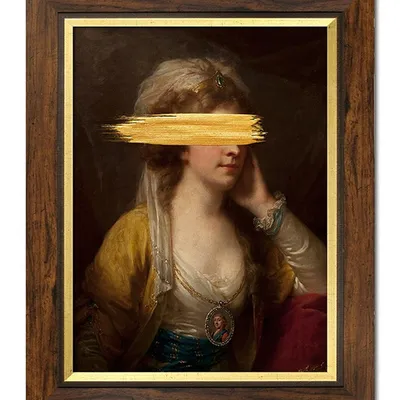 Obraz - abstrakcje - postacie - 37x47cm - g115265