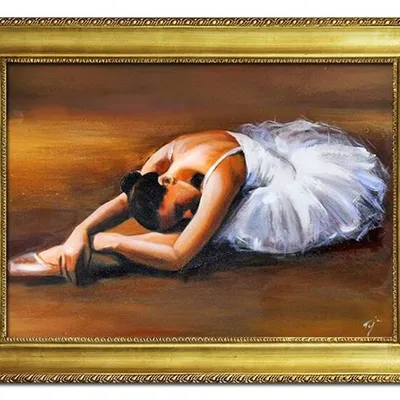 Baletnice - chwila oddechu - 64x84 cm - g16953