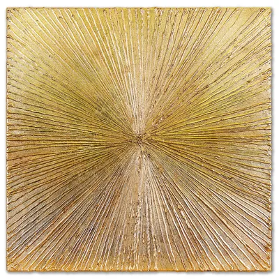 Obraz olejny - abstrakcyjne - płatki złota - 60x60 cm - g118542