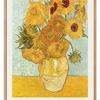 Obraz drukowany - impresjoniści - vincent van gogh - słoneczniki - 63x93 cm - g114473