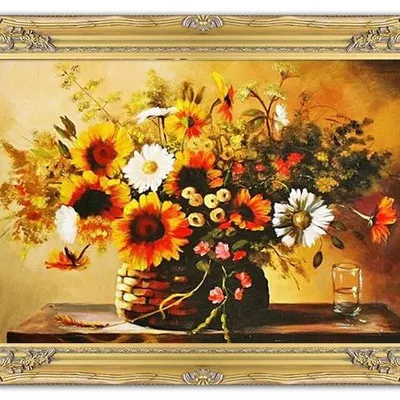 Słoneczniki - jesienna kompozycja - 75x105 cm - g05695